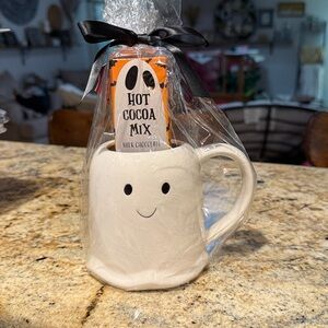 Ghost mug eat drink be scary Halloween hot chocolate collection